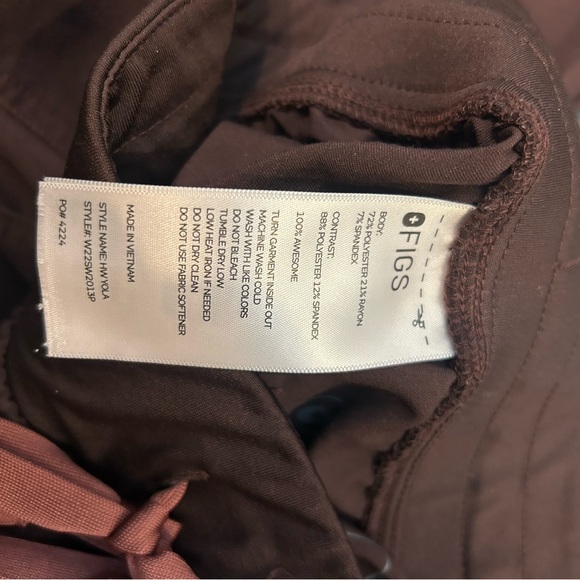 Figs Technical Collection Yola Skinny Jogger Scrub Pants Espresso Women S - Picture 6 of 6